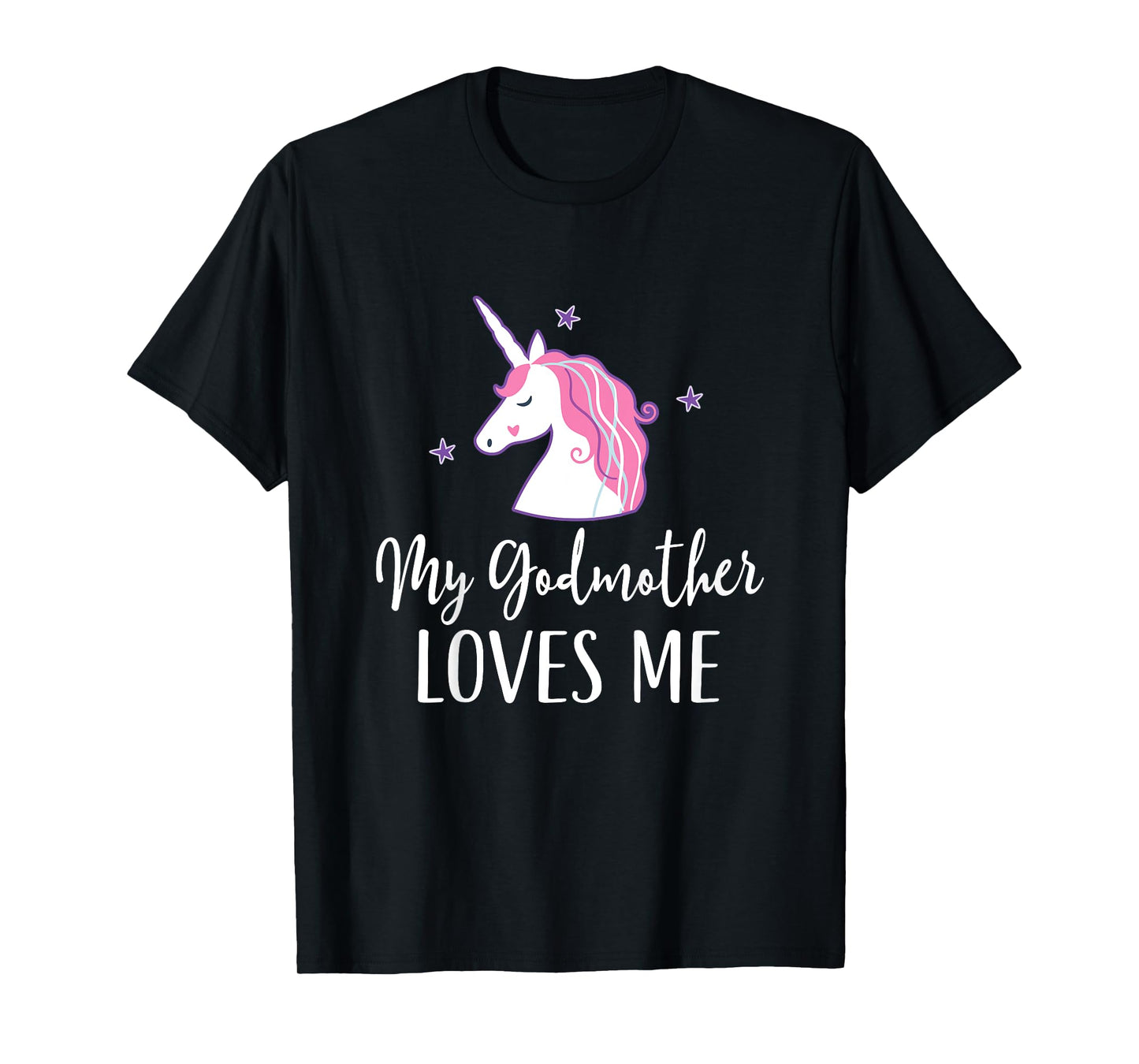 Kids My Godmother Loves Me Unicorn Goddaughter T-Shirt