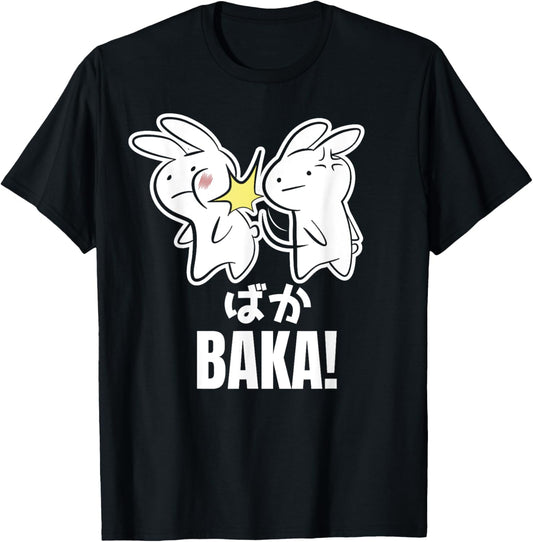 Funny Cute Anime Baka Rabbit Bunny Slap - Baka Japanese T-Shirt