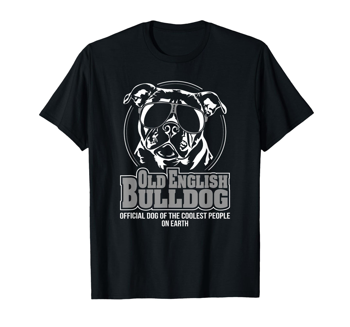 Funny Cool Old English Bulldog dog gift T-Shirt Shirt Tee T-Shirt
