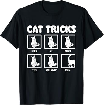 Cat Tricks - Cat Lover Kitten Owner Kitty T-Shirt for Men Women Girls Kids