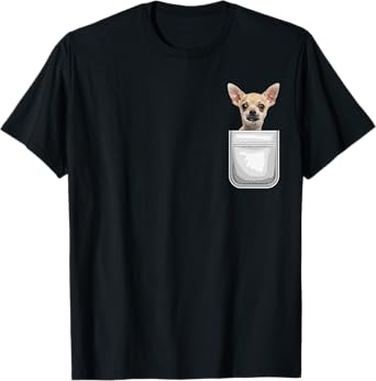 Chihuahua Puppy Dog in Your Pocket Men Women Kids T-Shirt
