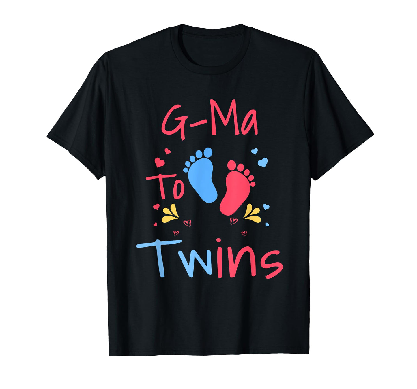 Soon to Be G-Ma to Twins Cute Girl Boy Vintage Xmas T-Shirt
