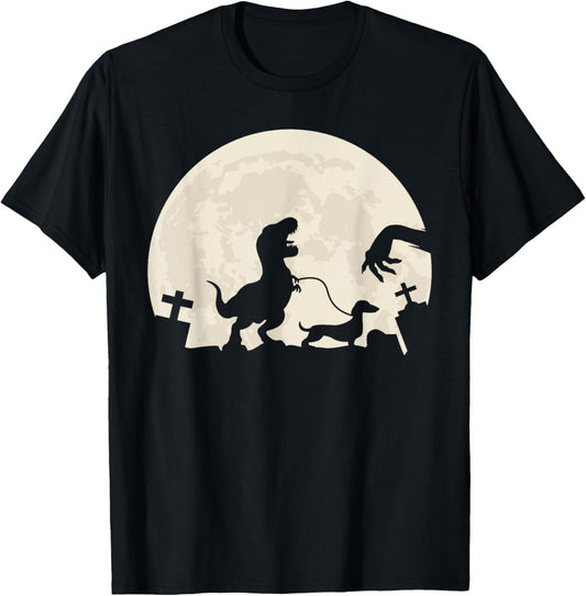 Halloween Dachshund Weenie Wiener Dinosaur Costume T-Shirt