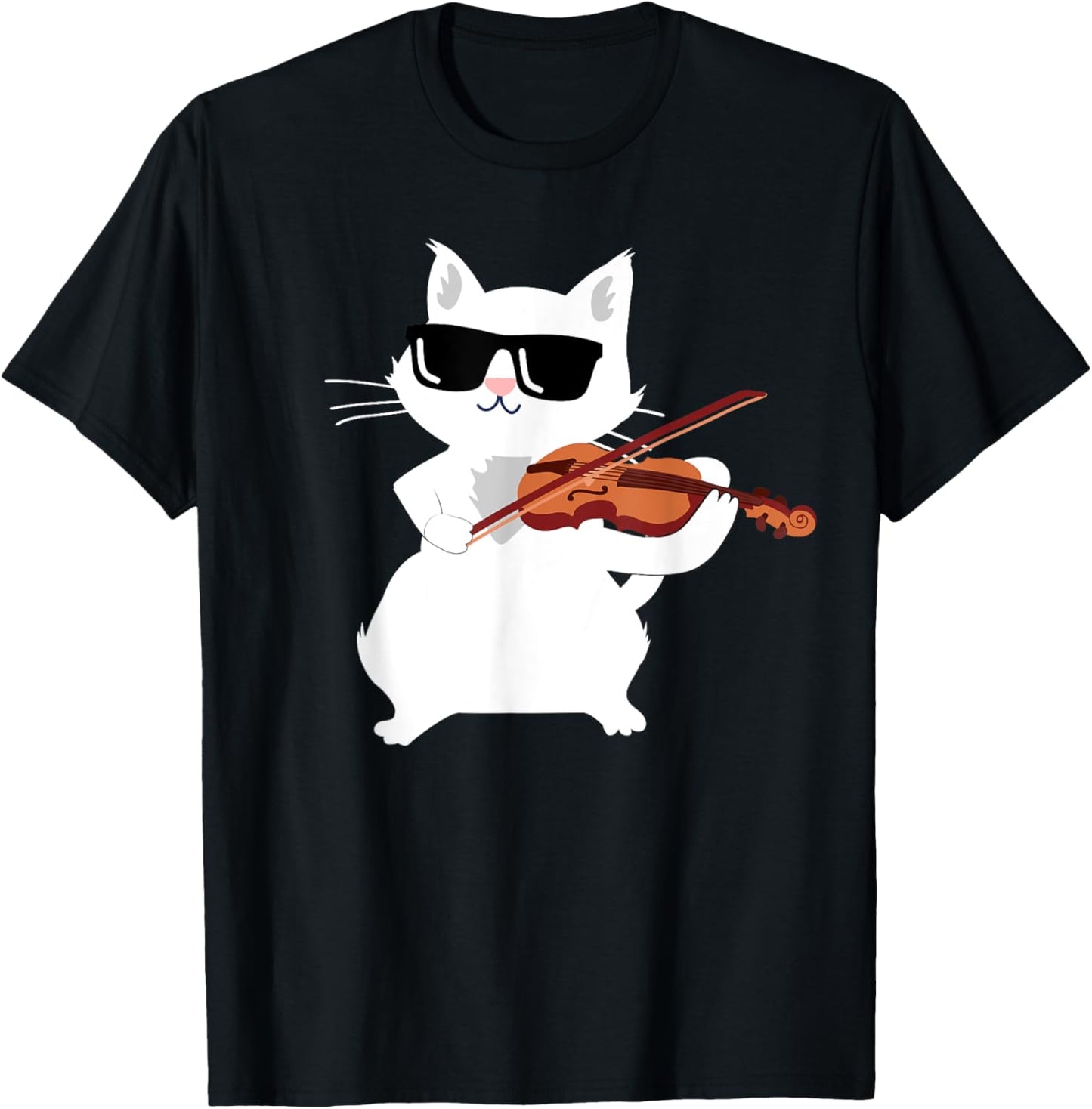 Cat Playing Violin Fiddle T-Shirt