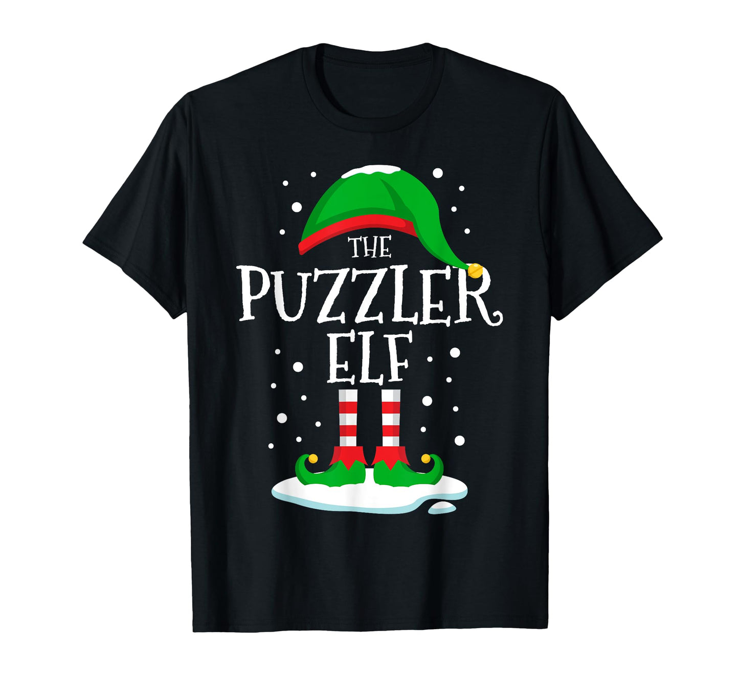 The Puzzler Elf Christmas Family Matching Xmas Group Funny T-Shirt
