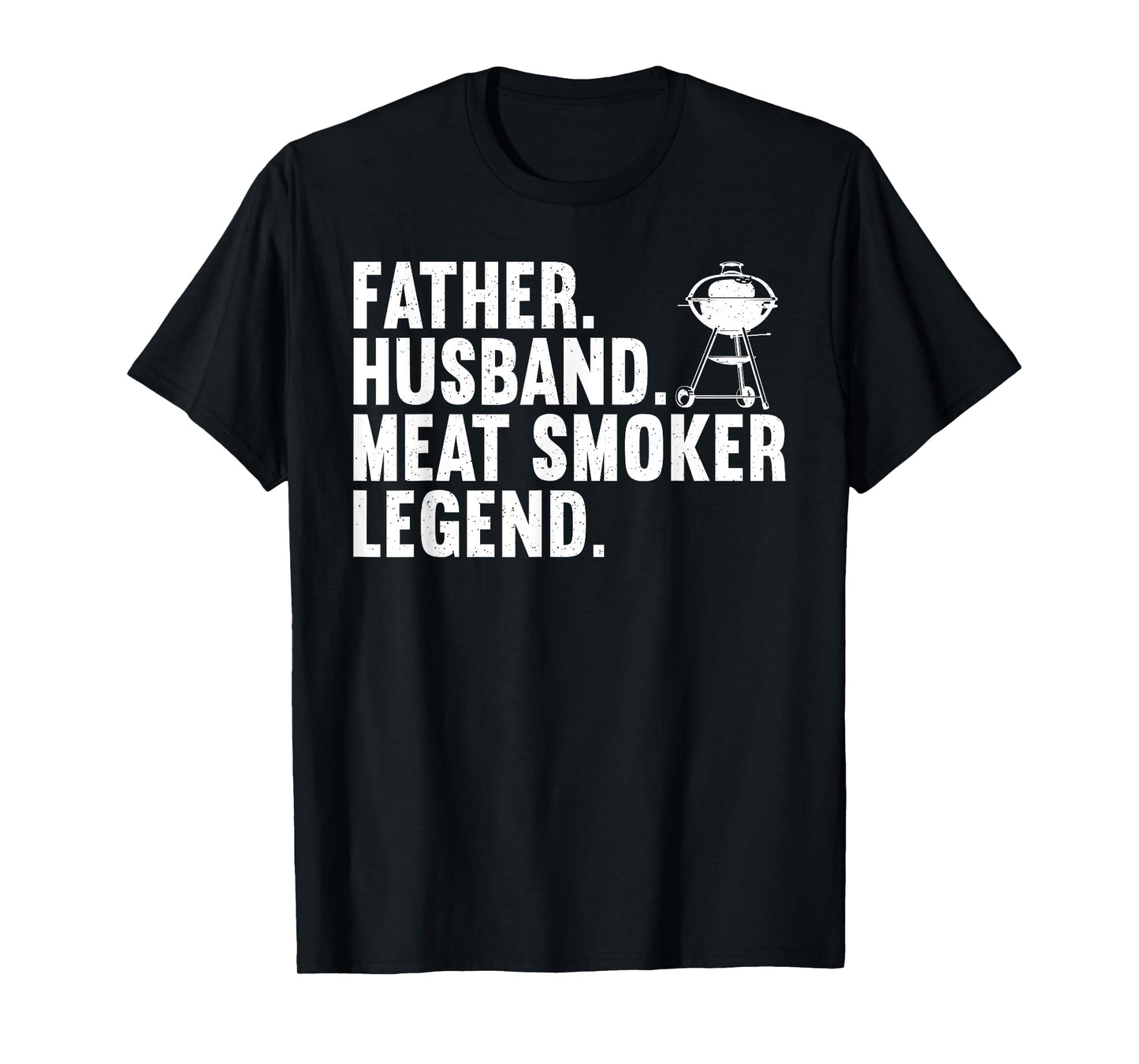 Cool Meat Smoking Art For Father Husband BBQ Meat Griller T-Shirt