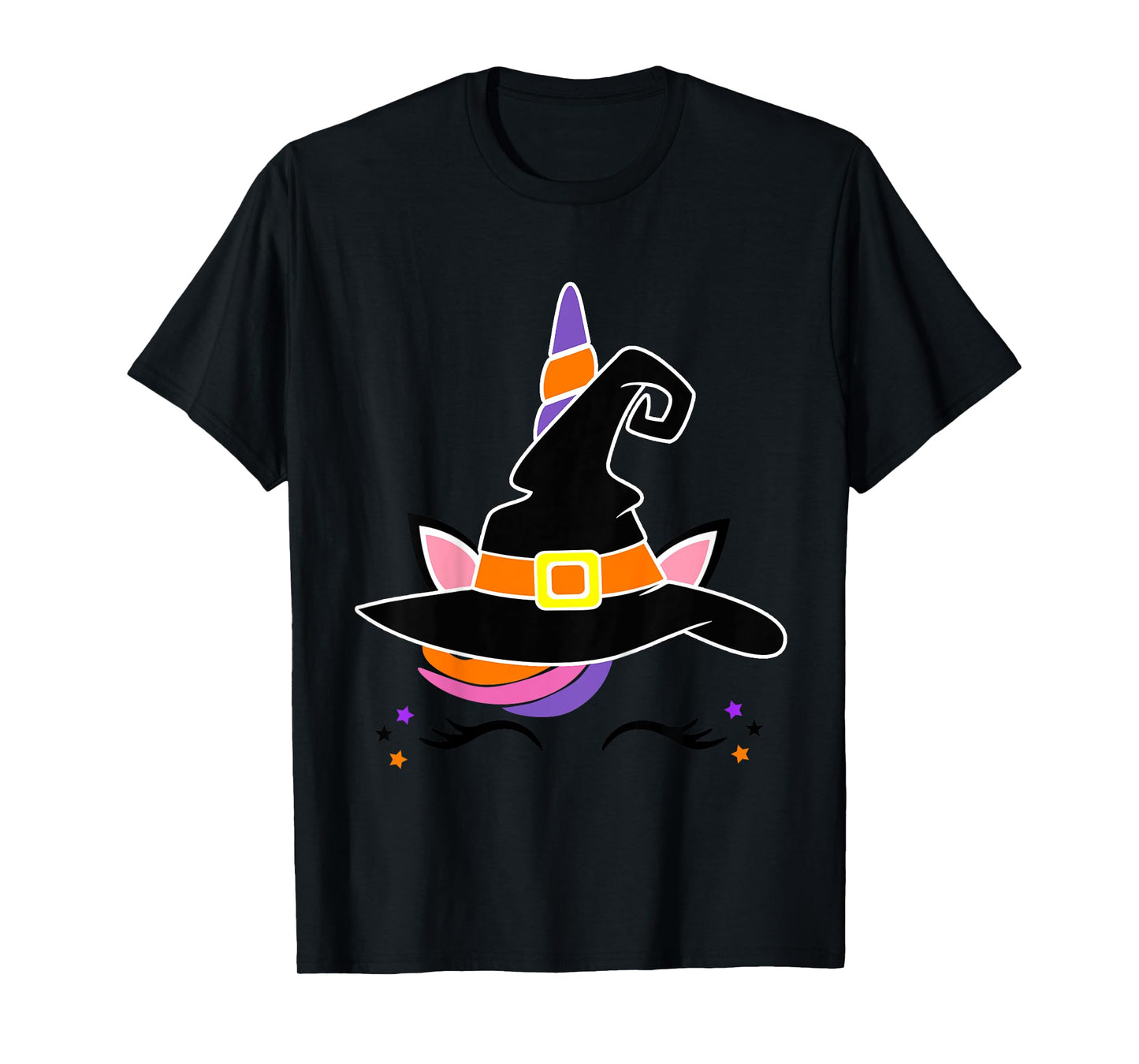 Kids Girls Unicorn Witch Baby and Toddler Halloween Witchy T-Shirt