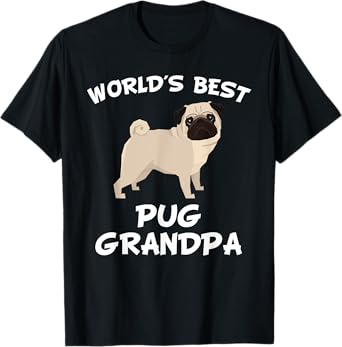 World's Best Pug Grandpa Shirt T-Shirt