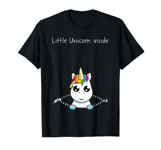 Its A Girl Pregnancy Announcement Gender Reveal Unicorn Gift T-Shirt