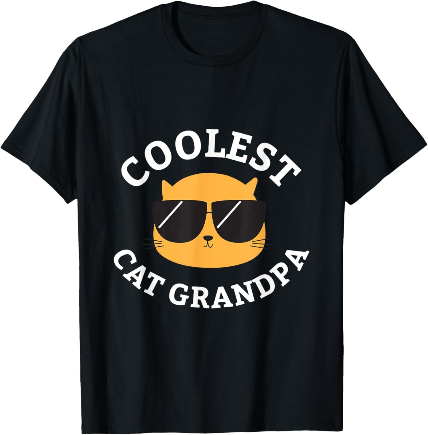 Mens Coolest Cat Grandpa Shirt Men's T-Shirt