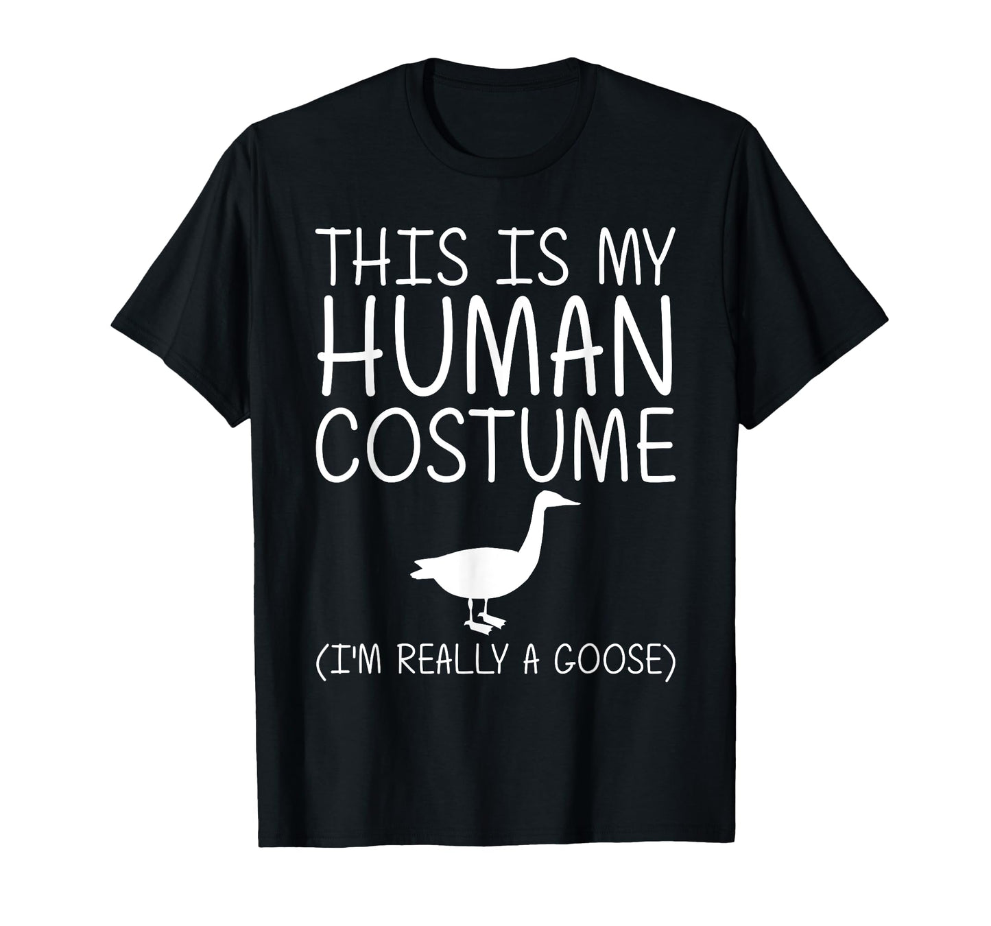 Goose Easy Halloween Human Costume Waterfowl Animal DIY Gift T-Shirt