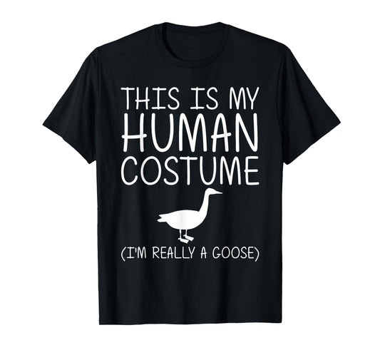 Goose Easy Halloween Human Costume Waterfowl Animal DIY Gift T-Shirt