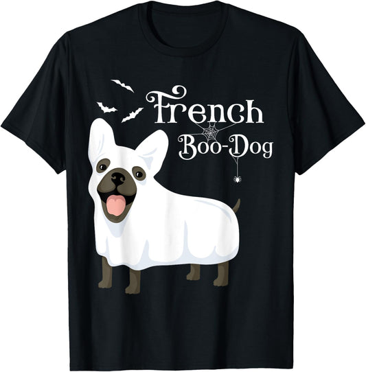 Halloween French Boo-Dog French Bulldog Ghost T-Shirt