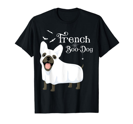 Halloween French Boo-Dog French Bulldog Ghost T-Shirt for Men Women
