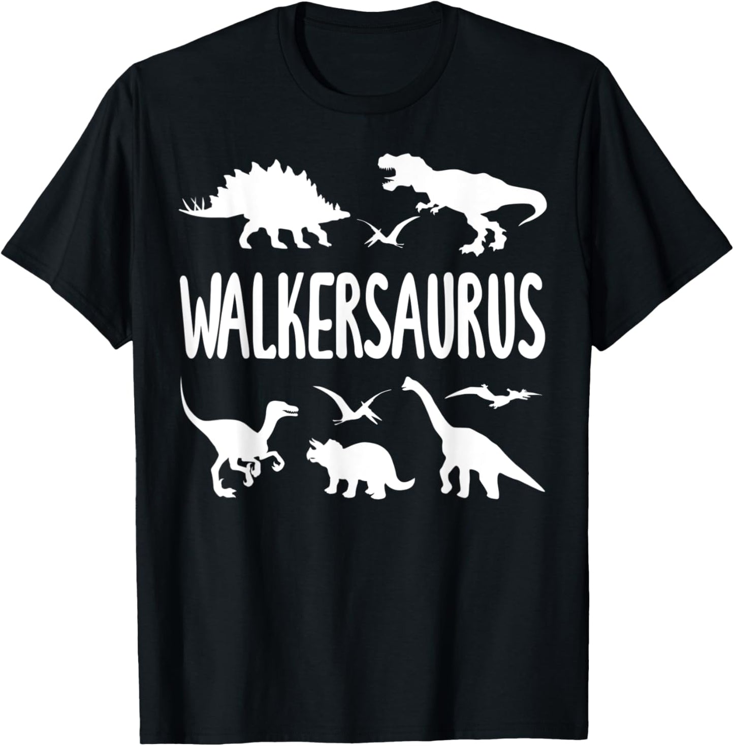 Dinosaur T Rex Walker Walkersaurus Boys Dino Name T-Shirt