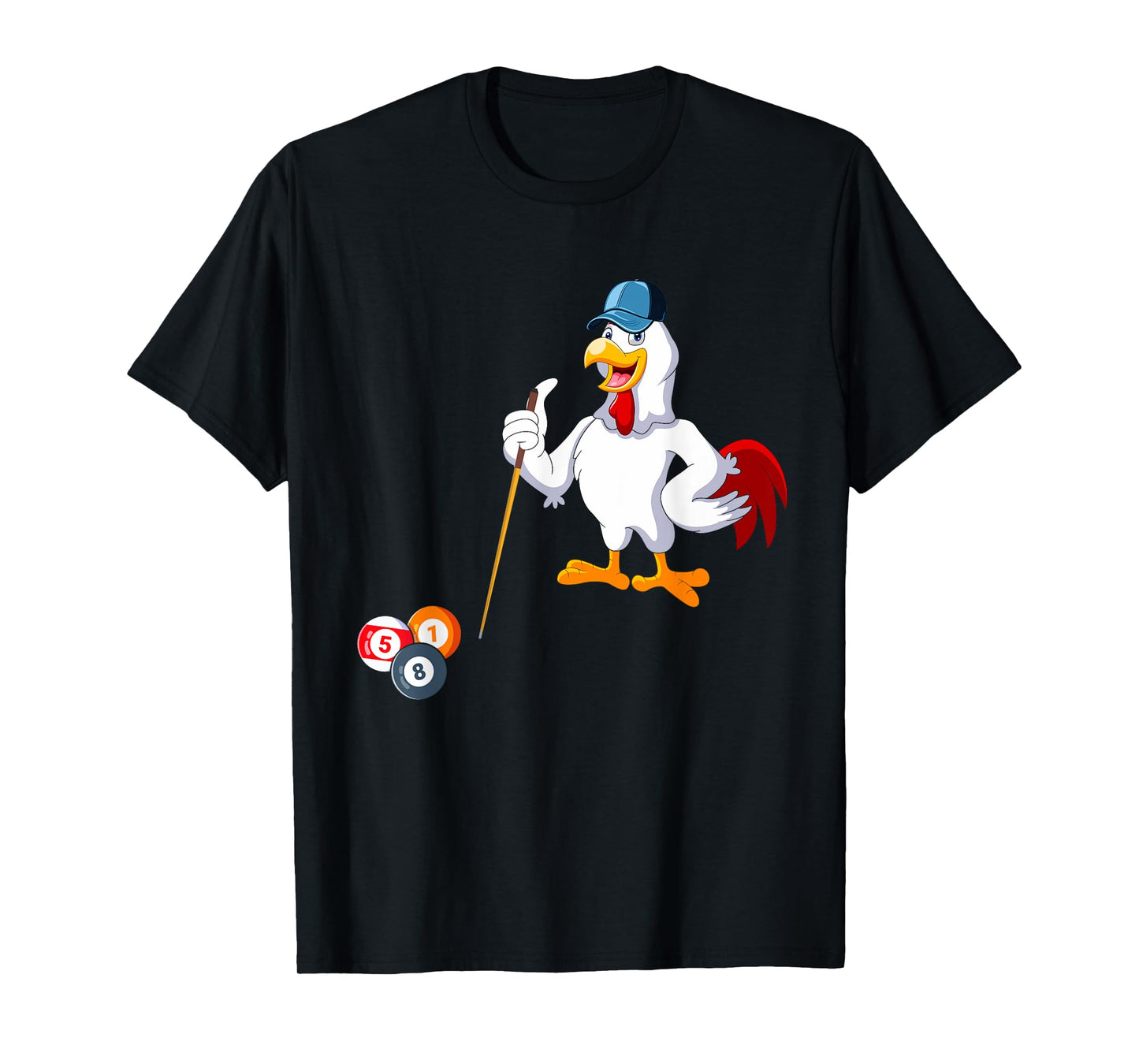 Chicken Playing Billiards Costume Billiards Player Family T-Shirt