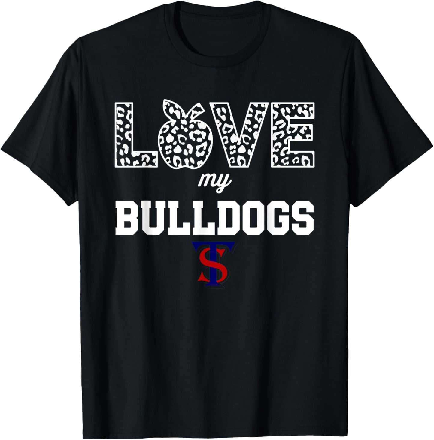 Terry Sanford Bulldogs Logo Love My Team HS T-Shirt