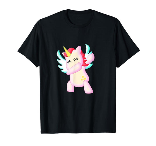 Cute Dabbing Unicorn Shirt | Funny Unicorn Angel Dab T-Shirt T-Shirt