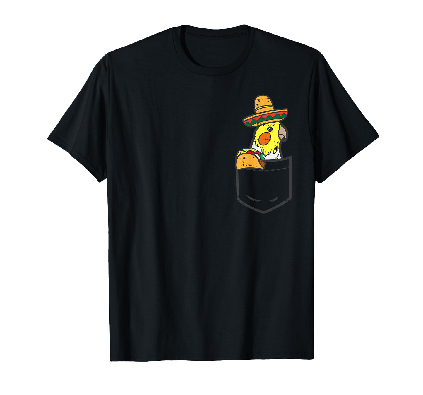 Mexican Cockatiel Bird Pocket Fiesta Cinco De Mayo Kids T-Shirt