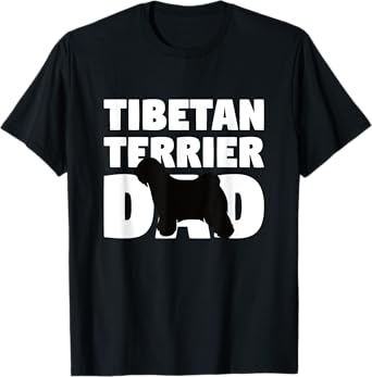 Dog Father Gift 'Tibetan Terrier Dad' Funny Tibetan Terrier Men Women Kids T-Shirt