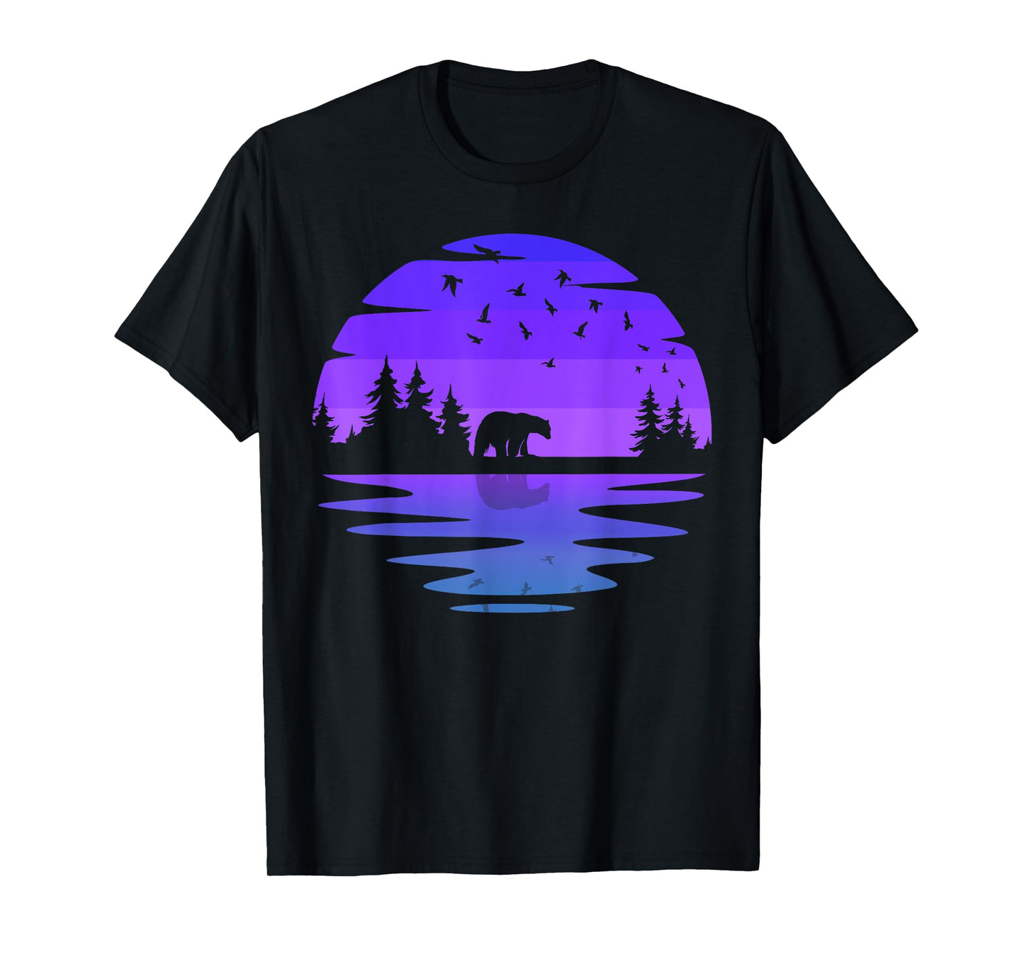 Birds Outdoors Wildlife Nature Animal Bear Forest T-Shirt