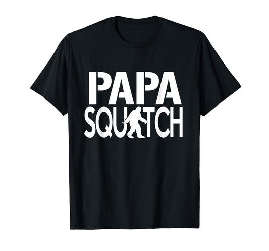 Papa Squatch Shirt - Gifts for Dad Sasquatch Bigfoot T-Shirt