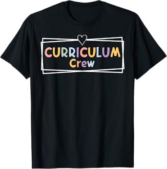 Retro Curriculum Crew Instructional Coordinator Prek Teacher T-Shirt