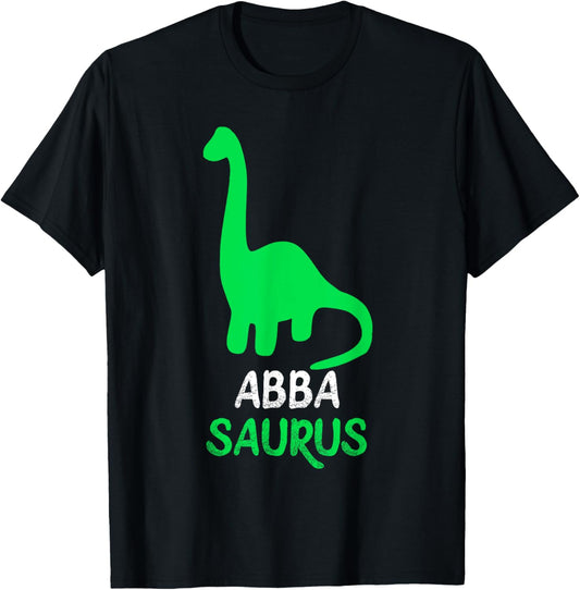 Abba-Saurus Funny Dino Dinosaur AbbaSaurus T-Shirt