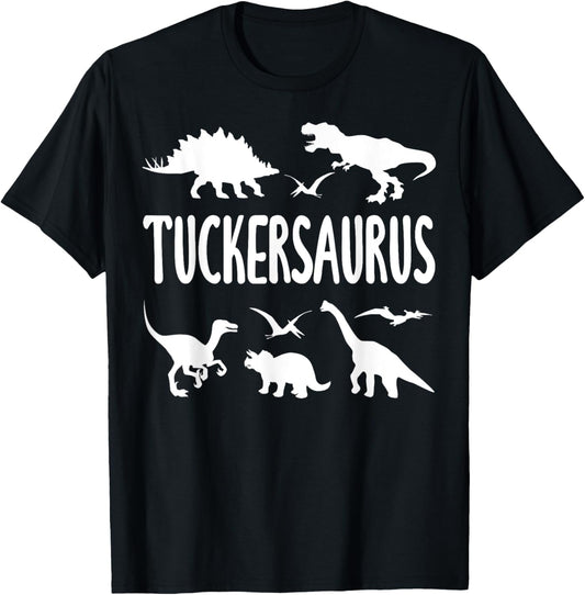 Dinosaur T Rex Dino Tucker Tuckersaurus Boys Name T-Shirt