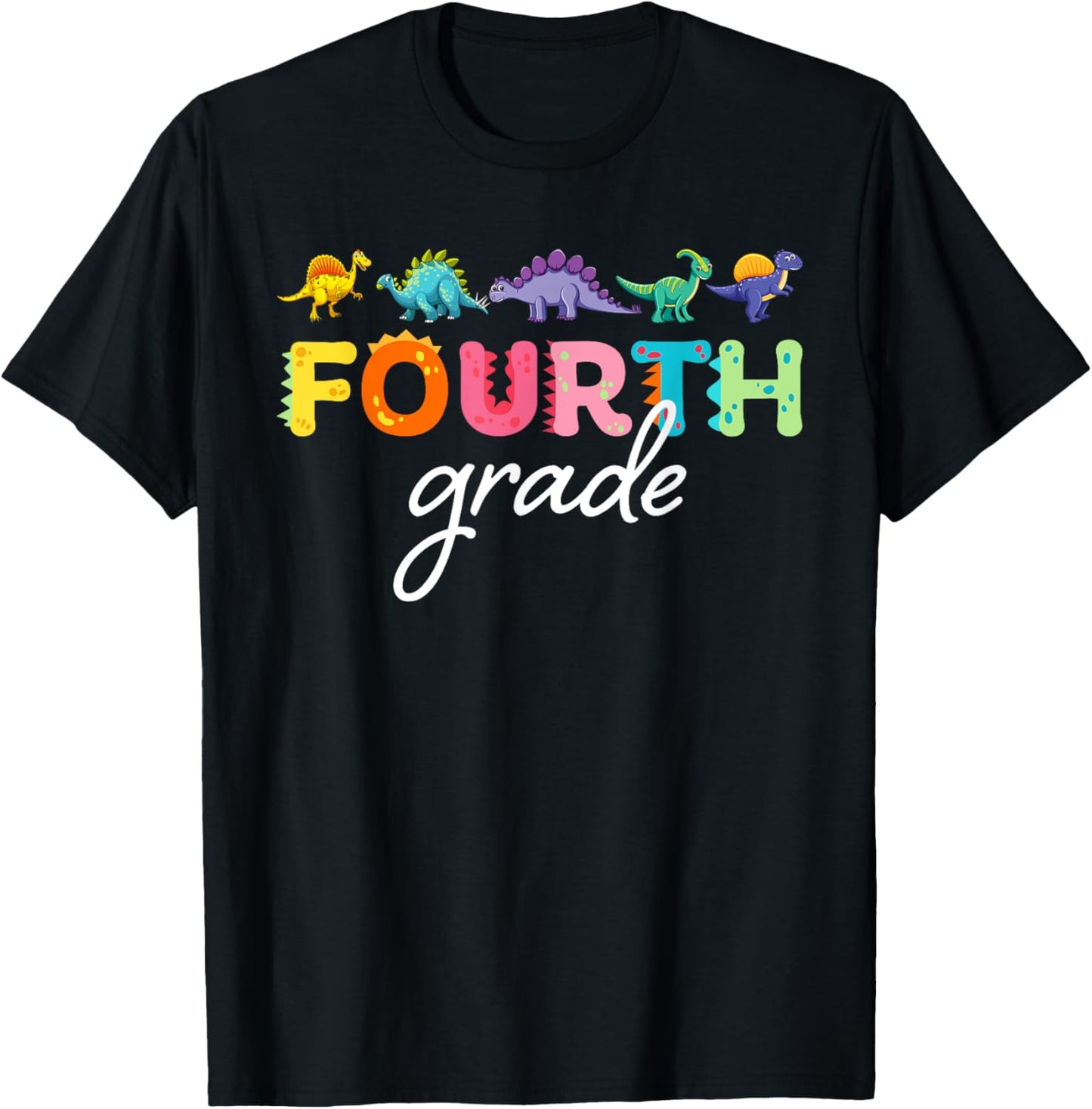 Fourth Grade Funny Dinosaurus Boys Back To School T-Shirt