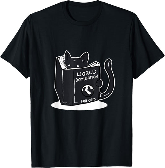 Funny World Domination Cat Person T-Shirt