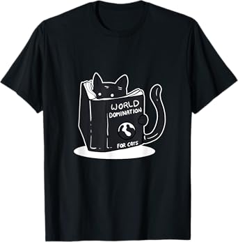 Funny World Domination Cat Person T-Shirt