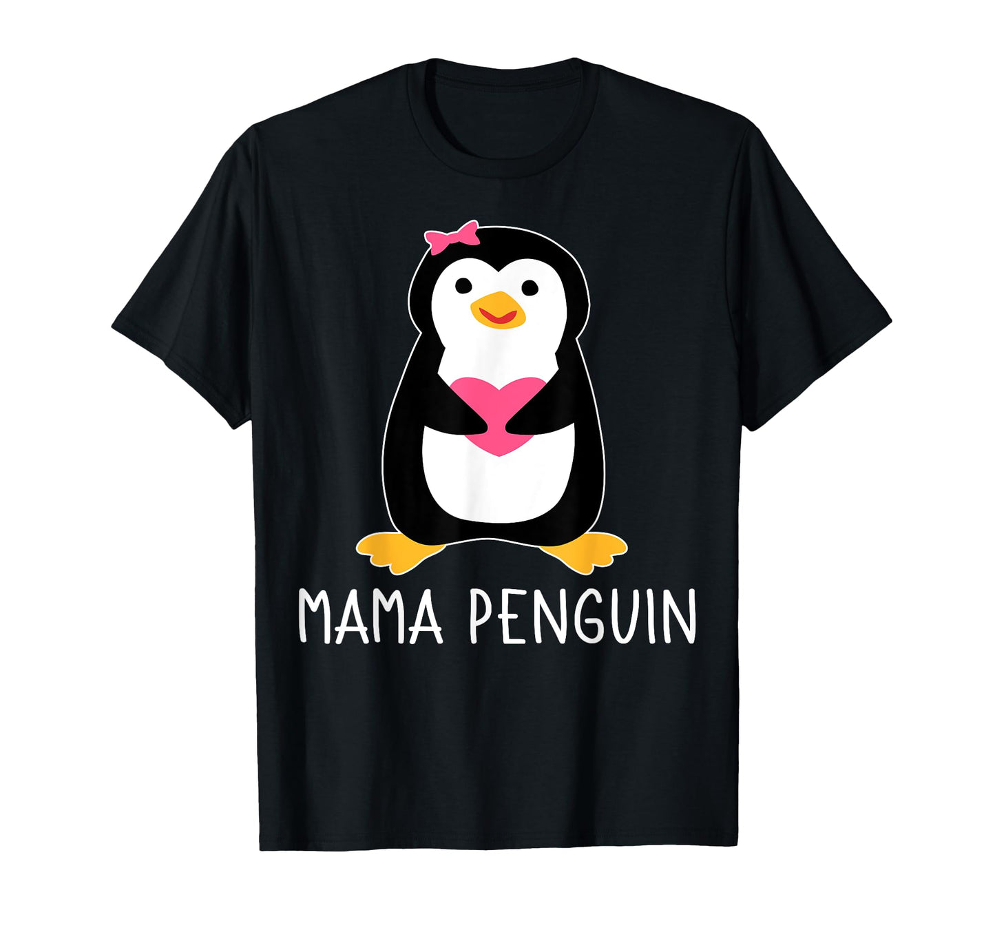 Penguin Mama Flightless Bird Lover Mother's Day Mommy Mom T-Shirt