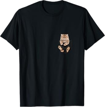 Cat lovers gifts Persian in a bag Men Women Girls Kids T-Shirt