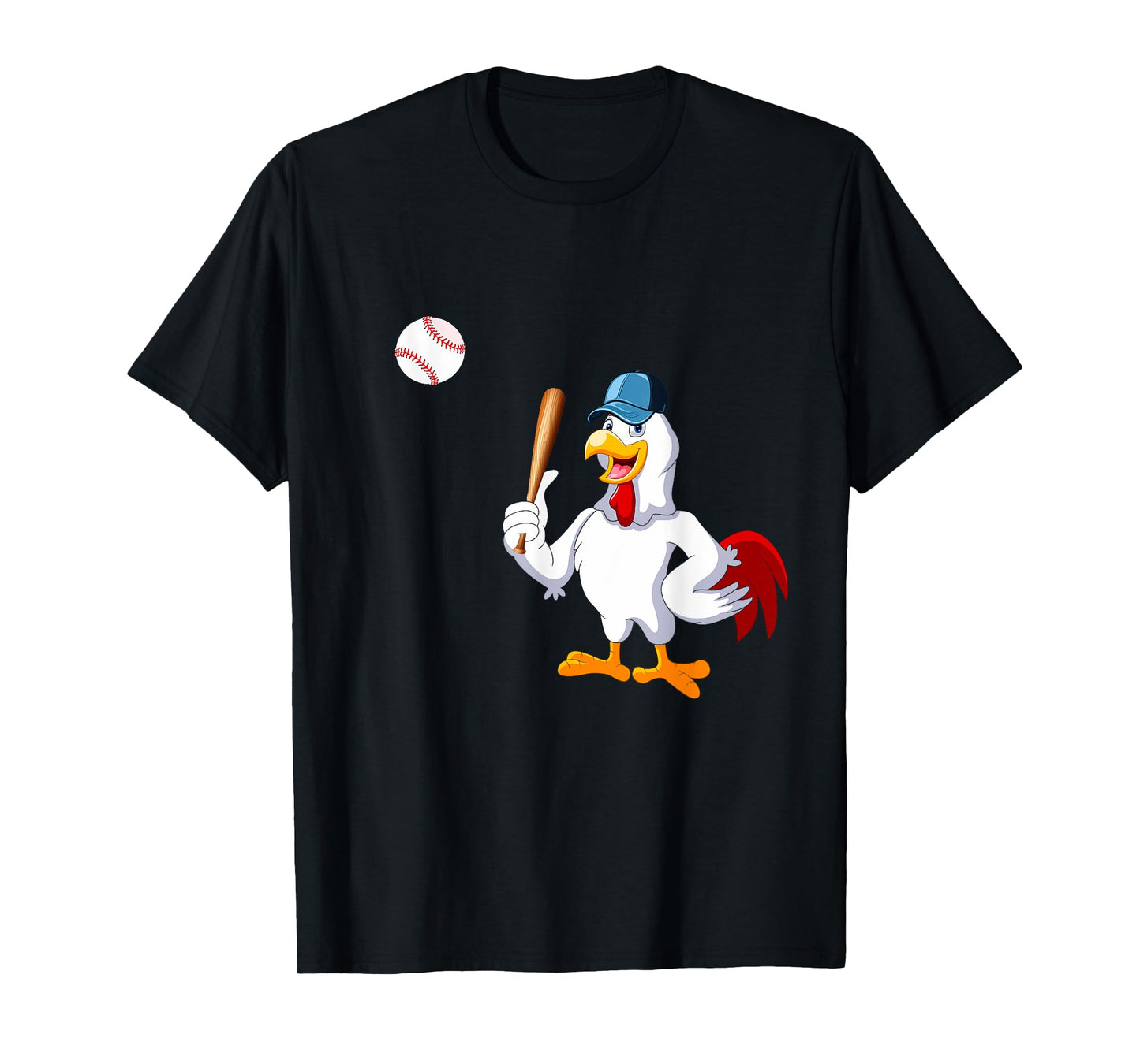 Chicken Playing Baseball Costume Baseball Player Family Kids T-Shirt