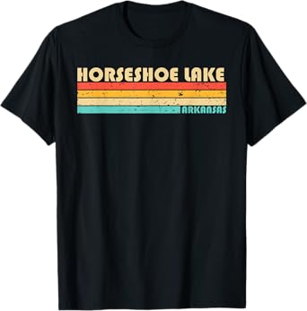 HORSESHOE LAKE ARKANSAS Funny Fishing Camping Summer T-Shirt for Men Women Kids