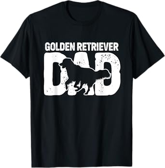 Golden Retriever Dad Dog Golden Dad Lover Dog Owner Father T-Shirt