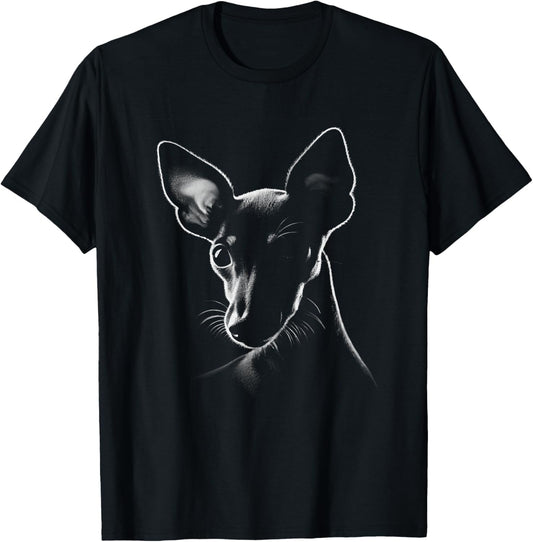 Miniature Pinscher Dog Min Pin Face Art Design T-Shirt