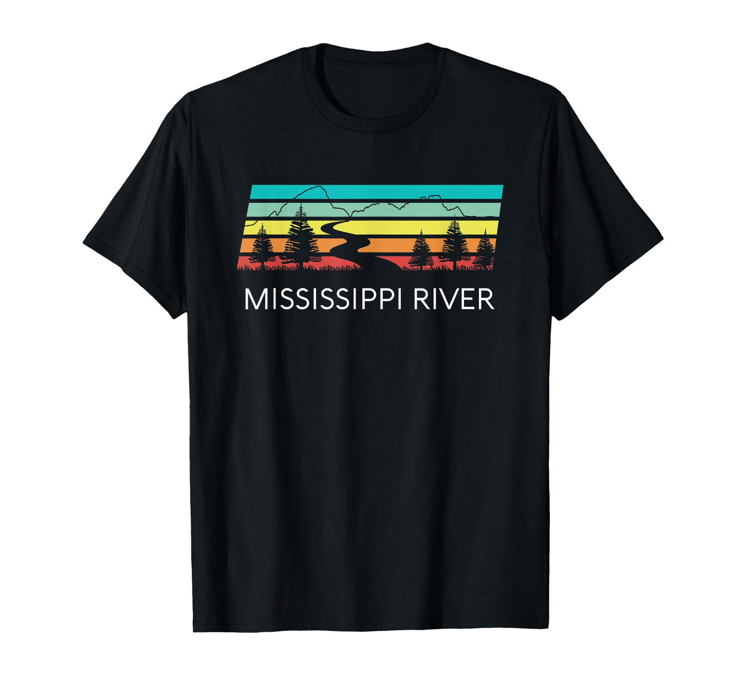 Mississippi River Retro Vintage Delta Louisiana Lake Itasca T-Shirt