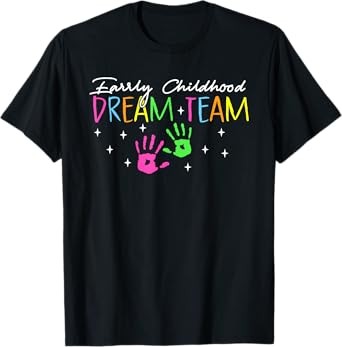 Retro Early Childhood Education Teacher Professor T-Shirt for Men Women