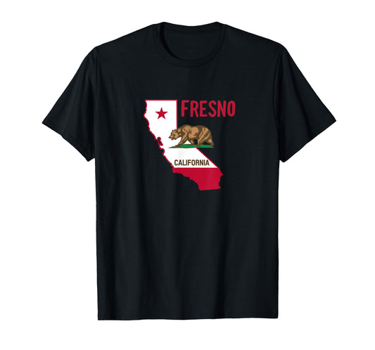 Fresno - California Flag / Cool Vintage Design of Fresno CA T-Shirt