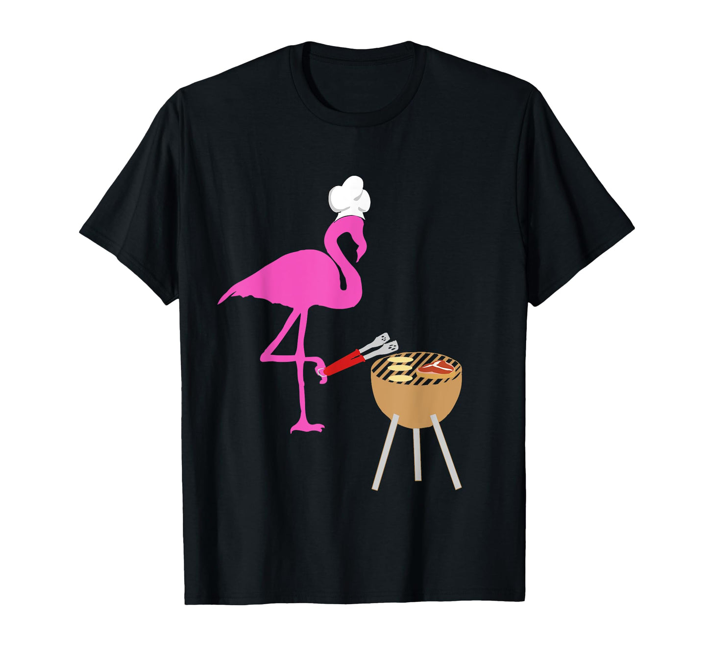 BBQ Flamingo Bird Grilling Cooking Grill Funny Barbecue T-Shirt