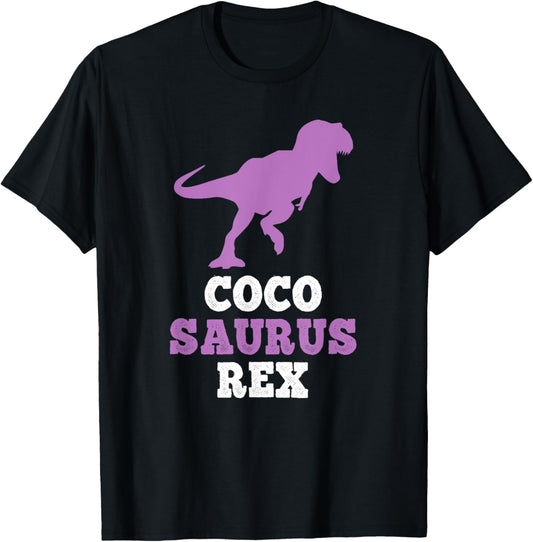 Coco-Saurus Rex Dino Dinosaur CocoSaurus Funny T-Shirt