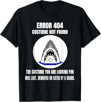 Halloween Error 404 Costume Not Found Coding Programmer Geek T-Shirt