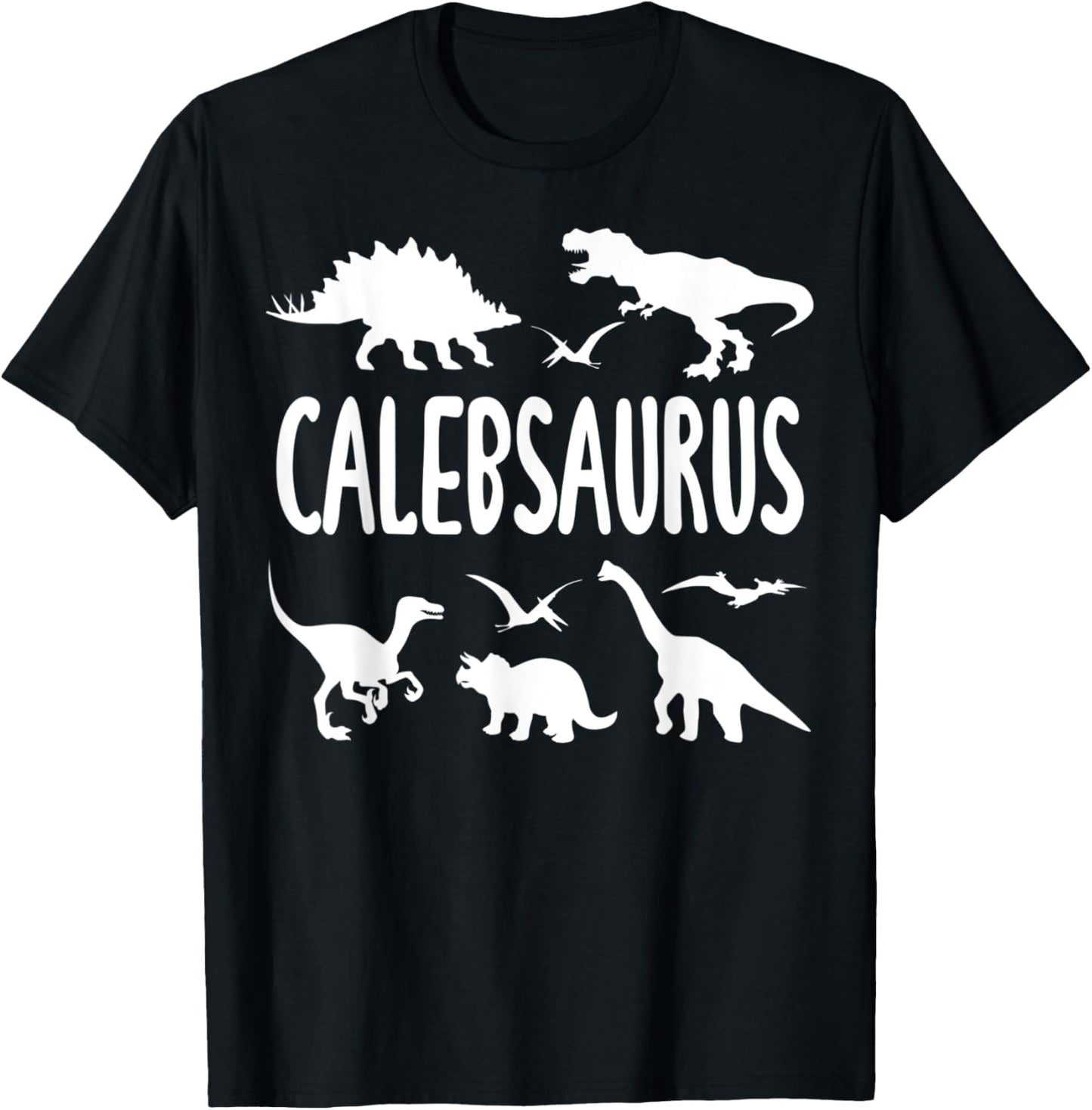 Dinosaur T Rex Dino Caleb Calebsaurus Boys Name T-Shirt