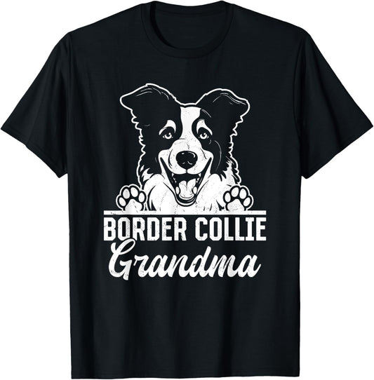 Border Collie Dog Lover Border Collie Grandma T-Shirt