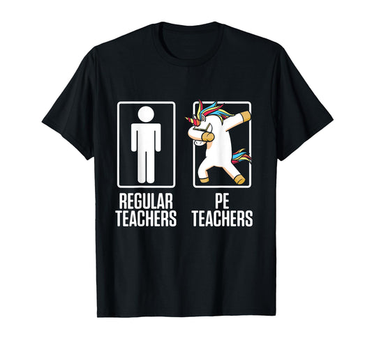 PE Physical Education Teacher Unicorn Gifts Men Women T-Shirt