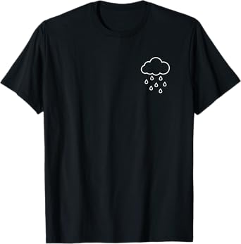 Cute Rain Cloud Men Women Girl Funny Cloudy Rainy Weather T-Shirt