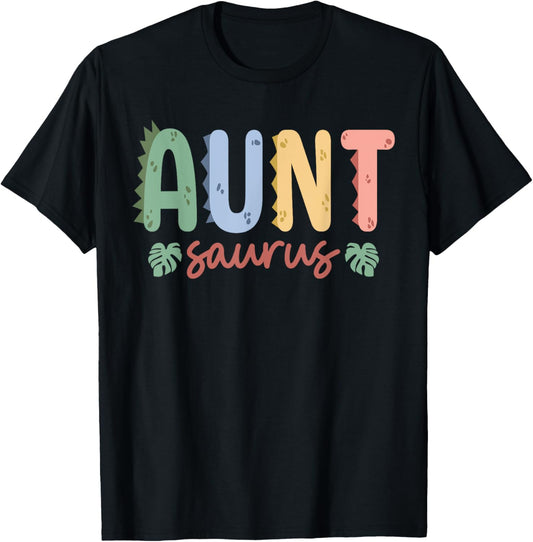 Aunt Saurus Dad Dinosaur Birthday Family Matching T-Shirt