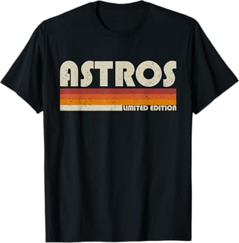 Astros Name Personalized Vintage Retro Gift for Men Women T-Shirt